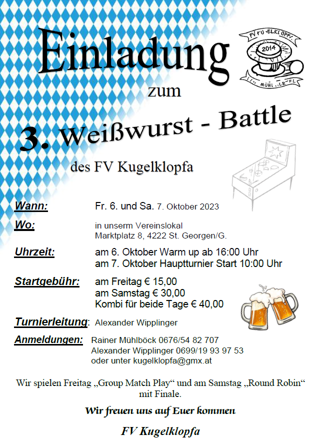 Kugelklopfa Weißwurst Battle 06. – 07.10.2023