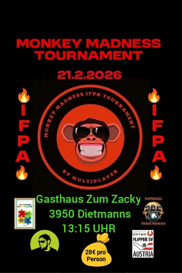 MONKEY MADNESS TOURNAMENT 21.02.2026